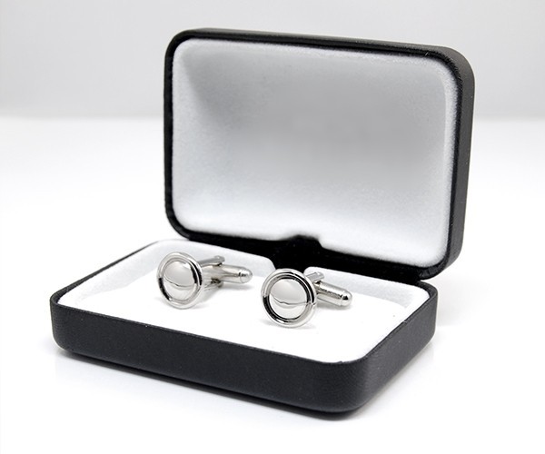 Gemelli per camicia rotondi con bordo da polso