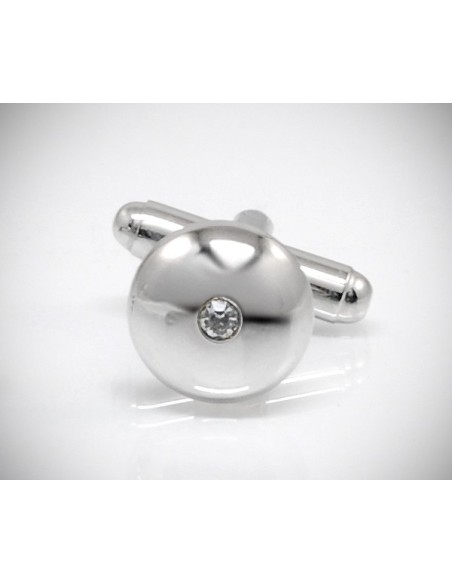 Gemelli per camicia da polso Swarovski® bombati lisci