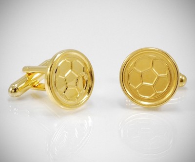 Gemelli per camicia da polso Pallone da calcio in oro