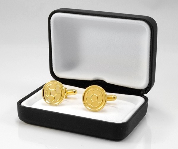 Gemelli per camicia da polso Pallone da calcio in oro