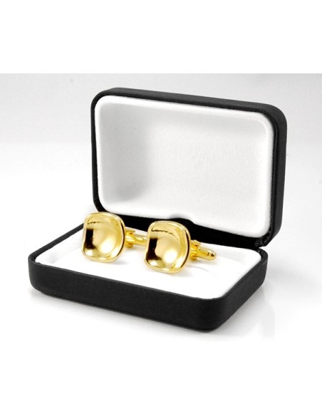 Gemelli per camicia da polso rivoltati concavi