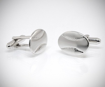 Gemelli per camicia a farfalla ovali da polso