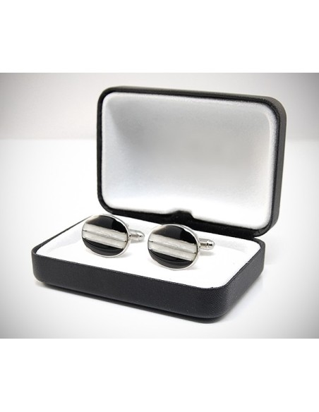 Gemelli per camicia ovali regimental da polso