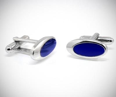 Gemelli per camicia ovale interno smalto da polso