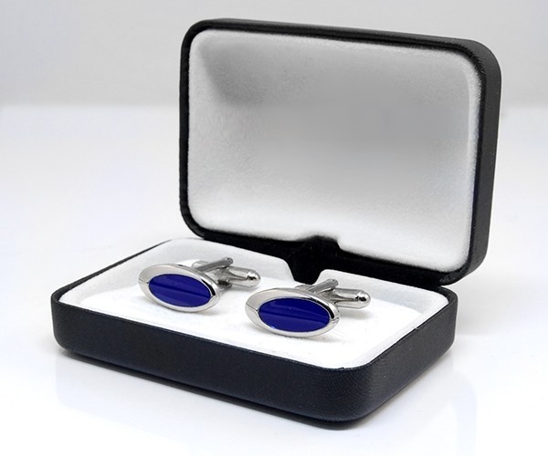 Gemelli per camicia ovale interno smalto da polso