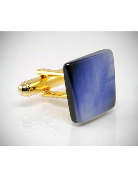 Gemelli per camicia pietra quadrata da polso