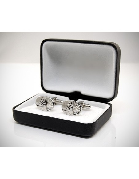 Gemelli da polso per camicia ovali diamantati