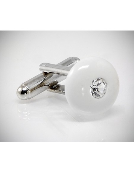 Gemelli da polso per camicia bottone con Swarovski