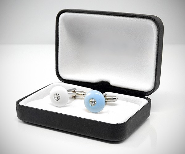 Gemelli da polso per camicia bottone con Swarovski