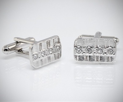 Gemelli per camicia da polso Onde 4 Swarovski