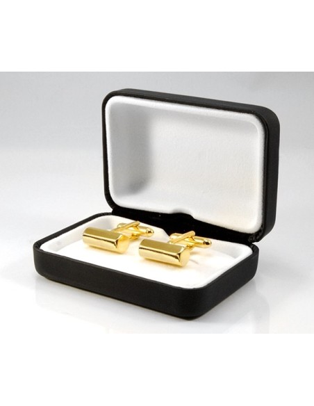 Gemelli per camicia da polso barra esagonale in oro