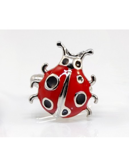 Gemelli per camicia da polso Coccinella rossa