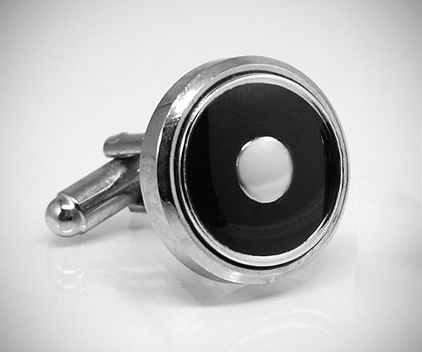 Gemelli per camicia disco smaltato da polso