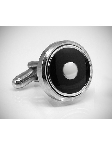 Gemelli per camicia disco smaltato da polso