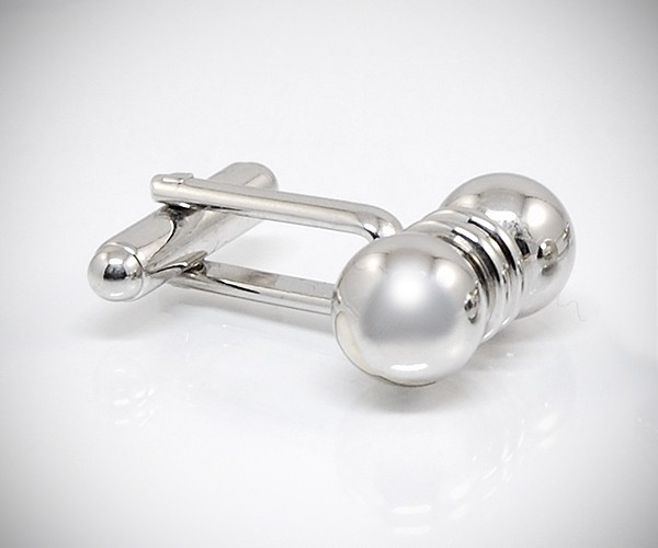 Gemelli per camicia da polso con sfere acciaio