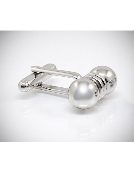 Gemelli per camicia da polso con sfere acciaio