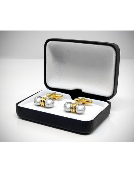 Gemelli per camicia a due sfere bicolore da polso