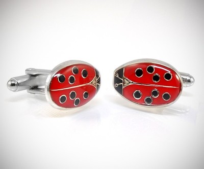 Gemelli da polso per camicia Coccinella smaltata