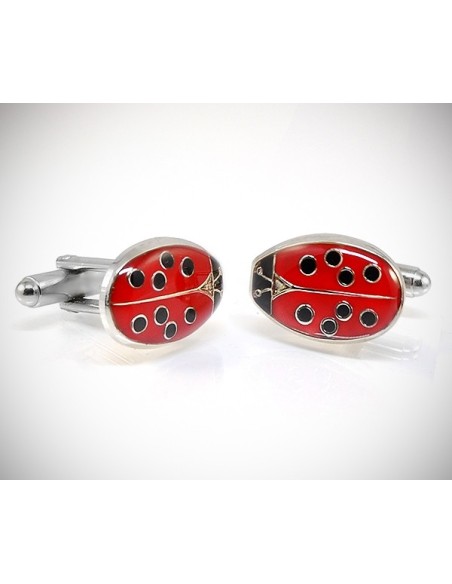 Gemelli per camicia Coccinella smaltata