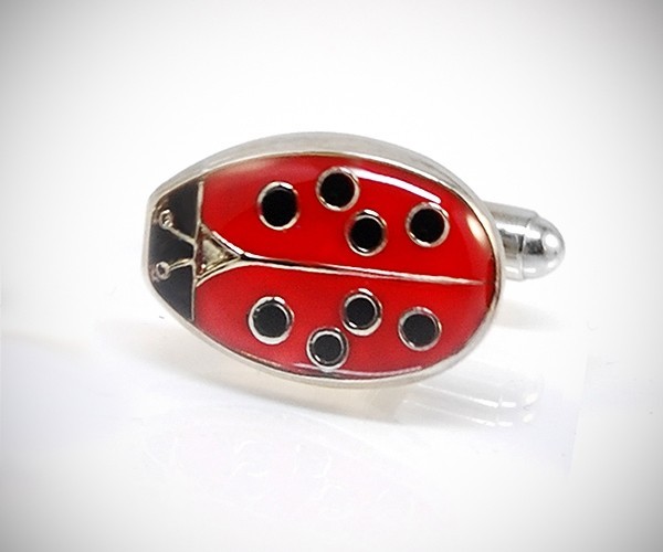 Gemelli da polso per camicia Coccinella smaltata