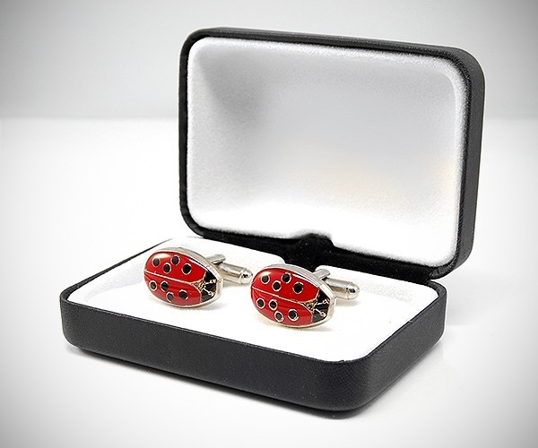 Gemelli da polso per camicia Coccinella smaltata