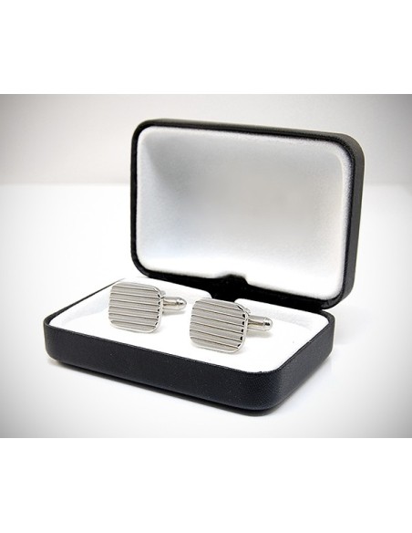 Gemelli da polso per camicia diamantati a righe