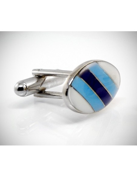 Gemelli per camicia da polso ovale tre colori