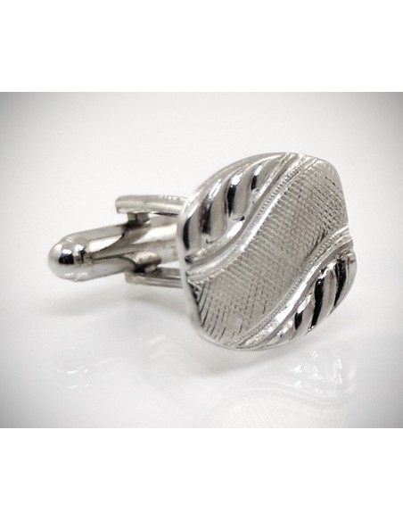 Gemelli per camicia a righe diagonali da polso