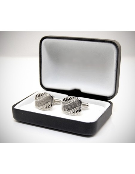 Gemelli per camicia a righe diagonali da polso