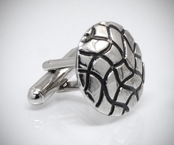 Gemelli per camicia griglia onde da polso