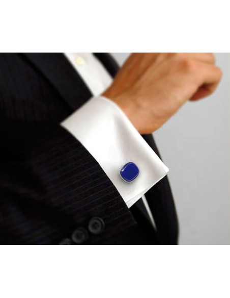 Gemelli da polso per camicia pietra rettangolare