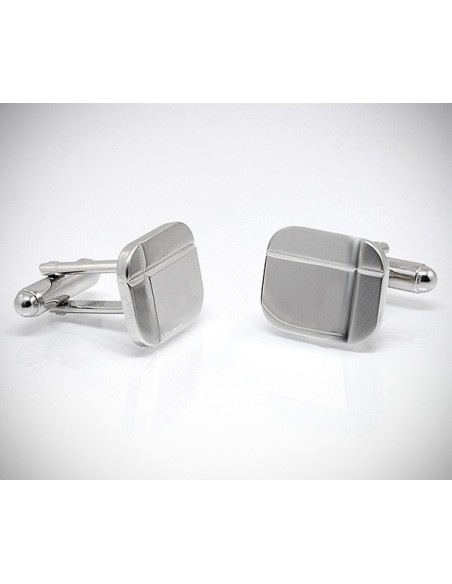 Gemelli per camicia diamantati a due righe da polso