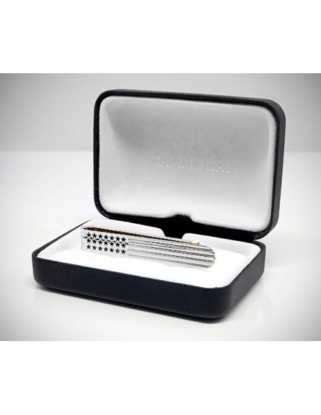 Fermacravatta stelle e strisce LeCuff