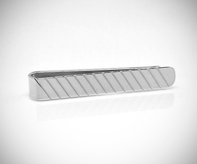 Fermacravatta righe diagonali LeCuff