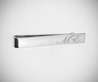 Fermacravatta personalizzati con incisione iniziali loghi cifre lettere incise