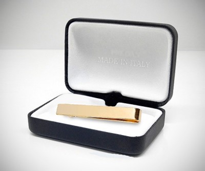 Fermacravatta dorato liscio LeCuff 2