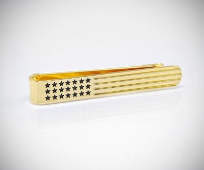 Fermacravatta oro stelle e strisce LeCuff