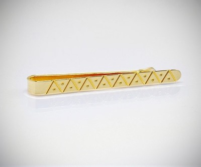 Fermacravatta dorato triangoli LeCuf