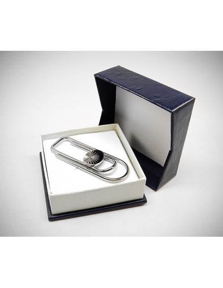 Fermasoldi clip piegato a mano diamantato