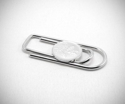 Fermasoldi clip piegato a mano 20lire LeCuff